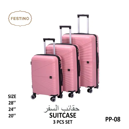 FESTiNO Hard Cabin Travel Suitcase 3pcs Set - PP